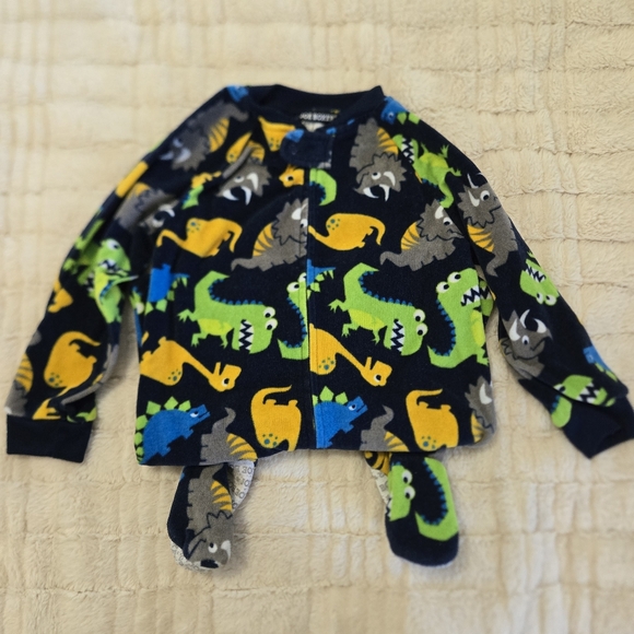 Joe Boxer 3T Kids Dinosaur Pajama Set - Blue, Green, Yellow - Picture 2 of 4